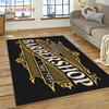 Fashion Barber Shop Logo Skull Vintage Rug Carpet for Living Room Bedroom Decor,Floor Mat Non-slip Decoration for Sofa Doormat