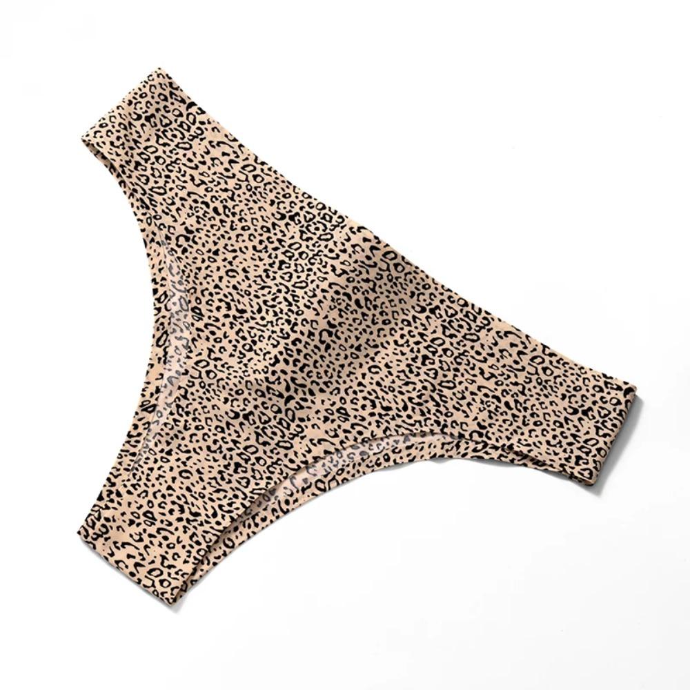 Women' S Seamless Underwear Ladies Leopard Panties Female Comfortable Intimate Lingerie Women Low-waist Thongs Luxury Underwears