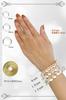 hibikurasu Natural Quartz Crystal Power Stone Bracelet 12mm Beads Stretch Cord Purification Healing Accessory with Gift Box and Pouch for Men Women