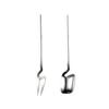 304 stainless steel fruit fork and spoon creative hanging cup dessert western tableware moon cake fork gift children 041 bend