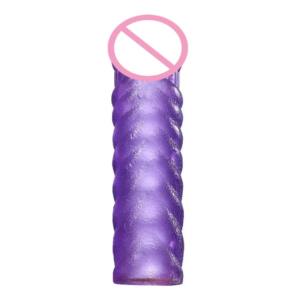 Penis-Verlängerungshülse Wiederverwendbar Silikon Mit Noppen Kondom Sexspielzeug Männer Dildo Penis-Kondome G-Punkt-Stimulation Verzögerung Ejakulation