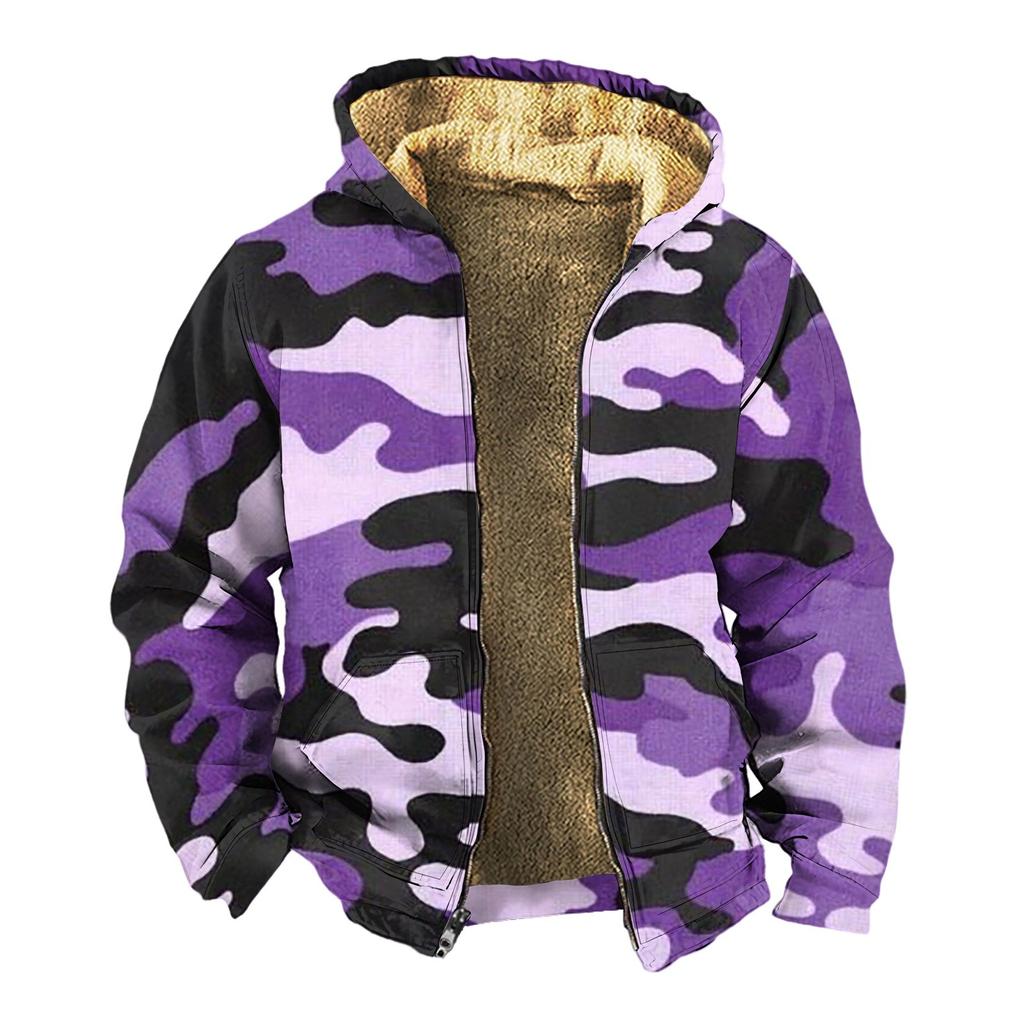 Men's Thickened Button Double Pocket Jacket With Pocket Insert Cotton Jacket