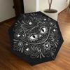 1PC Cat Mandala Automatic Folding Umbrella - Compact 8-Rib Design, Durable Plastic & Iron, Lightweight for Outdoor Daily Use, Festive Gift079
