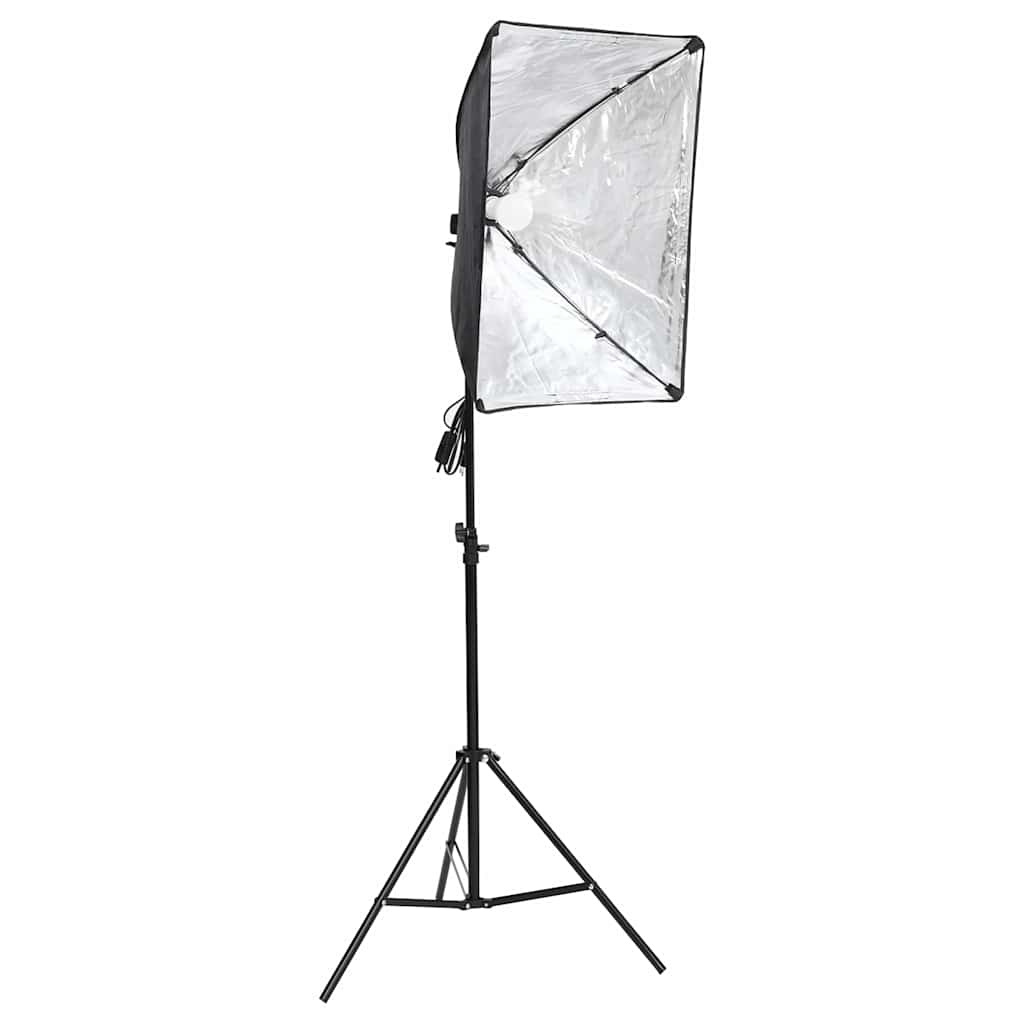 Vidaxl Studio Set with Softbox Lamp, Backdrops and Reflectors