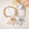Brooch Spider Necklace Pin Insect Ear Studs Fashion Exaggerated Spider Jewelry Set Party