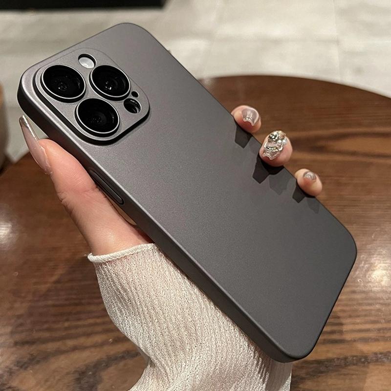 Luxury Original Matte Armor Rugged Phone Case For iPhone 17 16 15 14 13 12 11 17 Pro Max Plus Slim Camera Glass Protection Cover