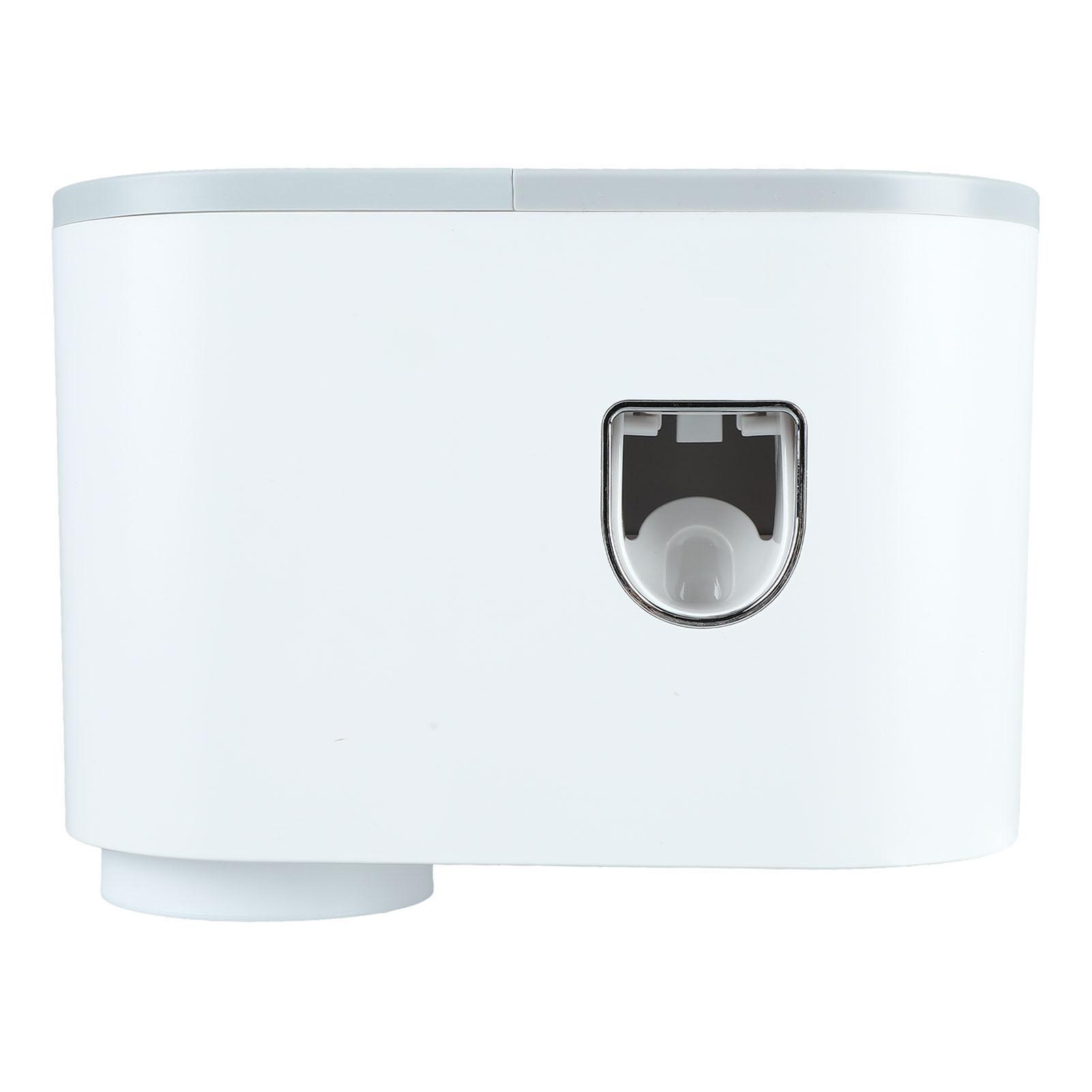 

Настенный держатель для зубных щеток с верхним лотком, клейкий настенный стеллаж для зубных щеток с дозатором для зубной пасты для ванной комнаты