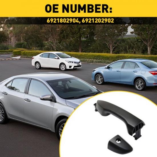 Door Exterior Handle For Toyota Corolla LH Front Smooth Black Plastic 6921802904