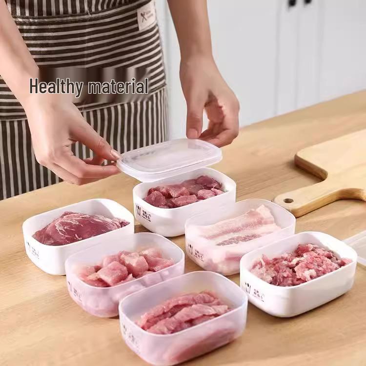 Rechteckige Transparente Kunststoff-Aufbewahrungsbox in Lebensmittelqualität mit Deckel für die Kühlung