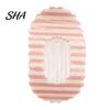 Hair Clip Claw for Women, Transparent Acrylic with Anti-Slip Dense Teeth, Dopamine Stripe Stable Grip Back Head Half-Tied Updo Hairstyles Accessory