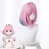Anime 30CM Yumemi Riamu Wig Girls Cosplay Wigs 38cm Pink Short Wig Hair Net Heat Resistant Synthetic Hair