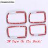 For Mitsubishi ASX 2014 -  Car Inner Door Pull Handle Bowl Frame Cover Trim Carbon Fiber / Matte ABS Interior Accessories