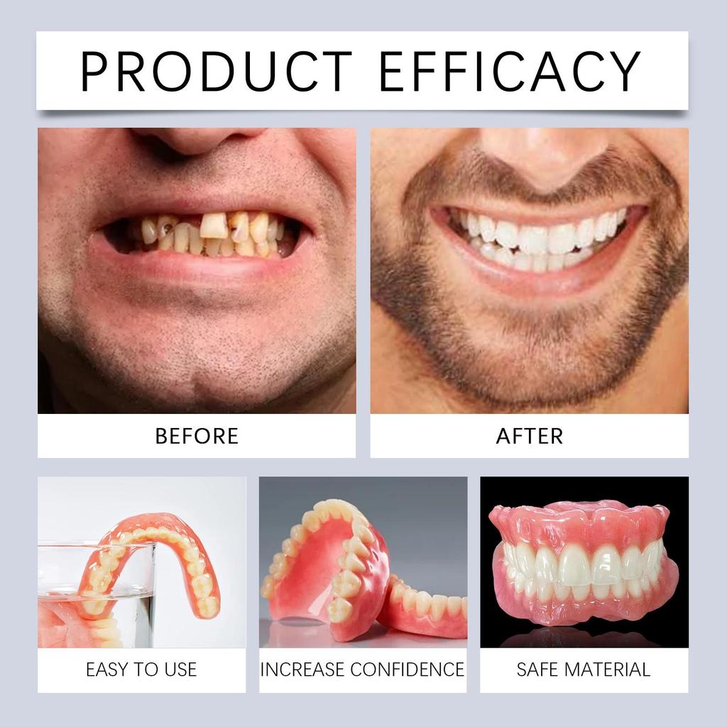 Silicone Denture Set Silicone Material Comfortable Perfect Fit Mouth Cavity No Contain Harmful Substances Not Easily Worn