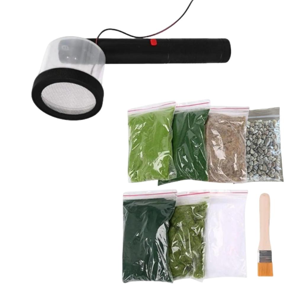 Electrostatic Flocking Machine Static Grass Applicators Decorative Tools Planter Flock