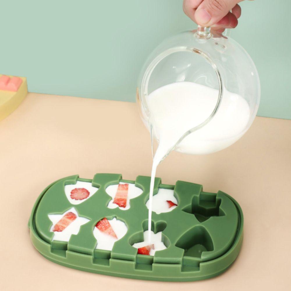 With Ice Storage Box Ice Candy Maker Dust Cover Ice Pop Molds Food Grade Ice Lolly Mold  Summer