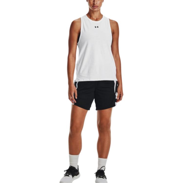 Under Armour Color Block Basketball Casual Comfortable Sports Shorts Women shorts Black 1370301-001