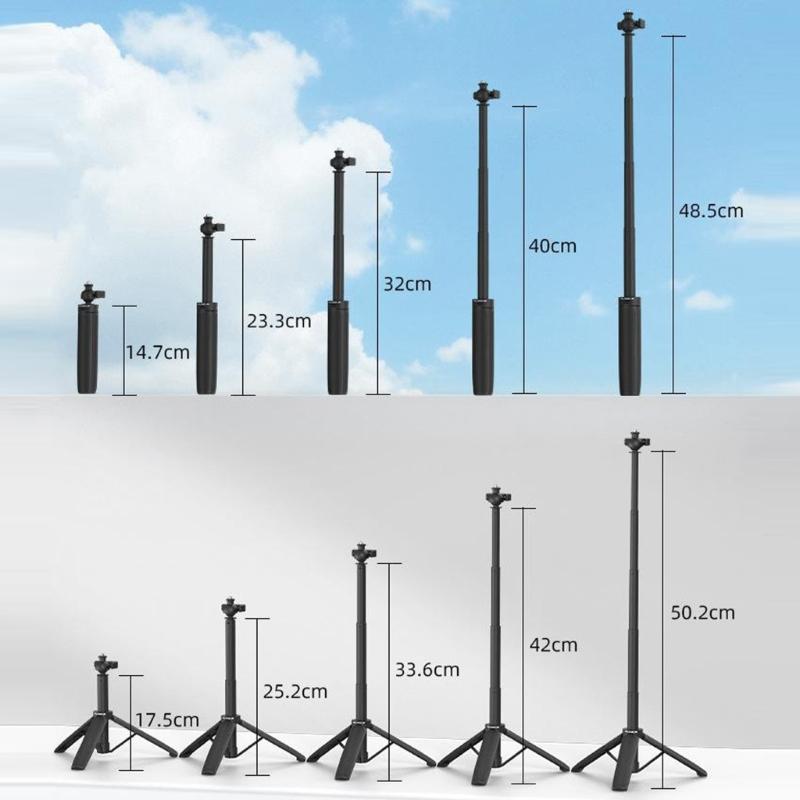 Portable Action Camera Extension Poles Tripod Stand For Sports Camera Stable Base And Flexible Viewing Positions