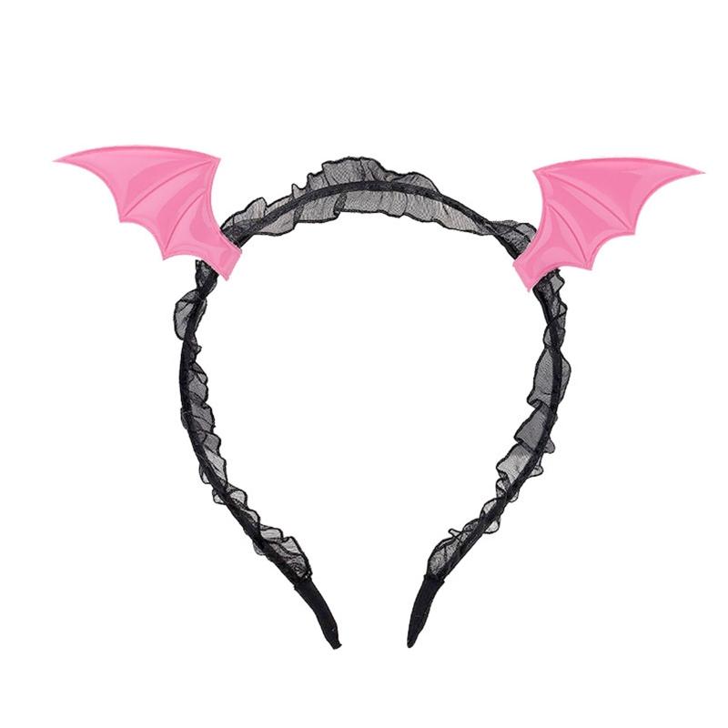 2pcs Animal Costume Set Bat Wings Headband Choker Set Kids Fancy Costume Kit Cartoon Accessories for Halloween Party