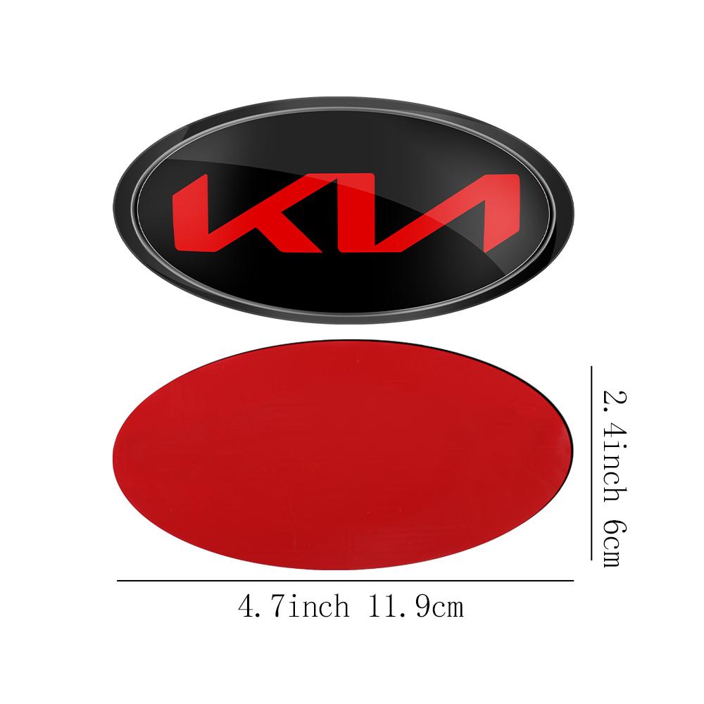1 Stück Auto Frontklappe Emblem Heckklappe Abzeichen Aufkleber für Kia Rio Picanto Sportage Niro Morning Ceed Optima Seltos Sorento Cerato