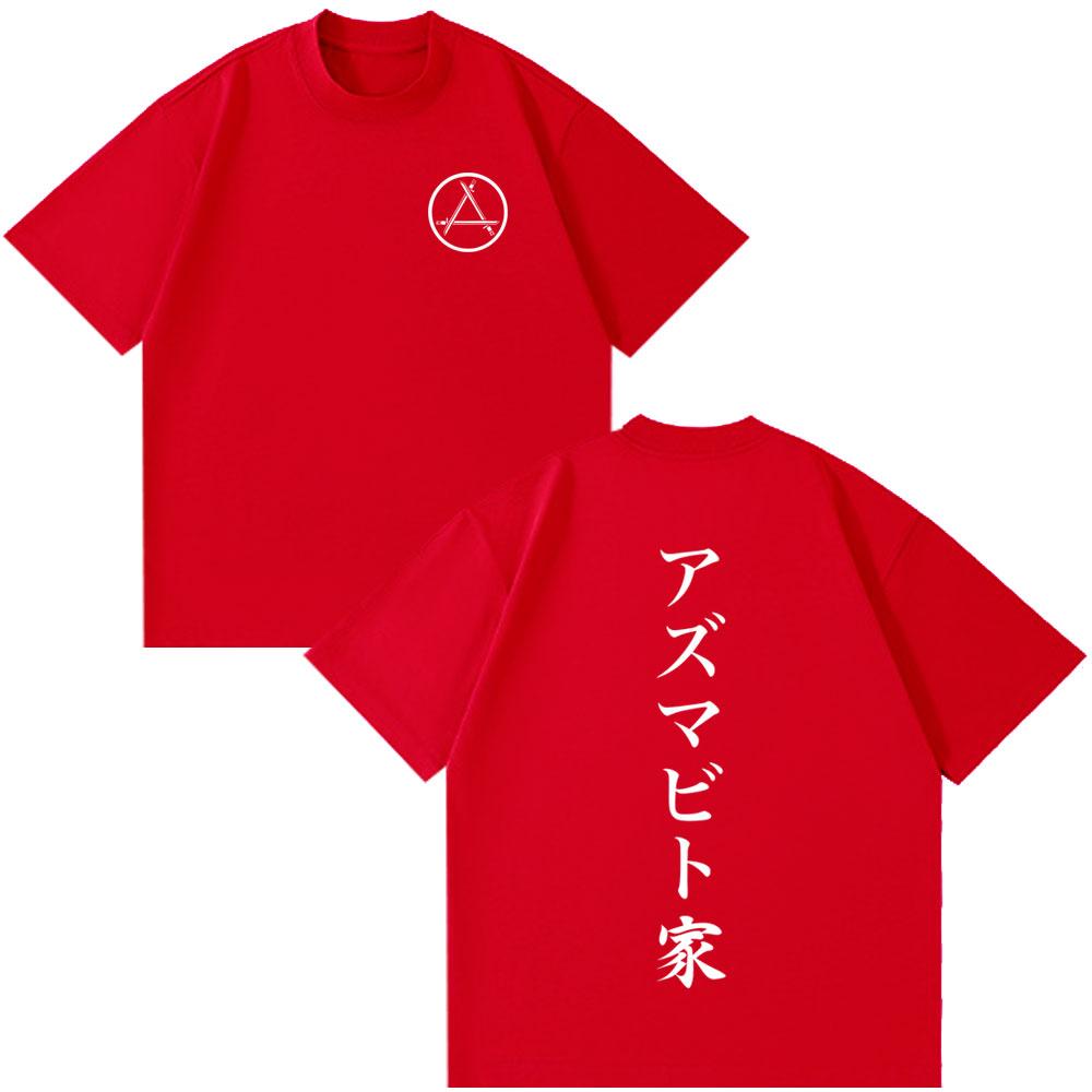 

Anime Attack on Titan Azumabito Symbol T-shirt Unisex Women Fashion T Shirts Cotton Oversized T-shirts Tops Summer Funny Streetwear S