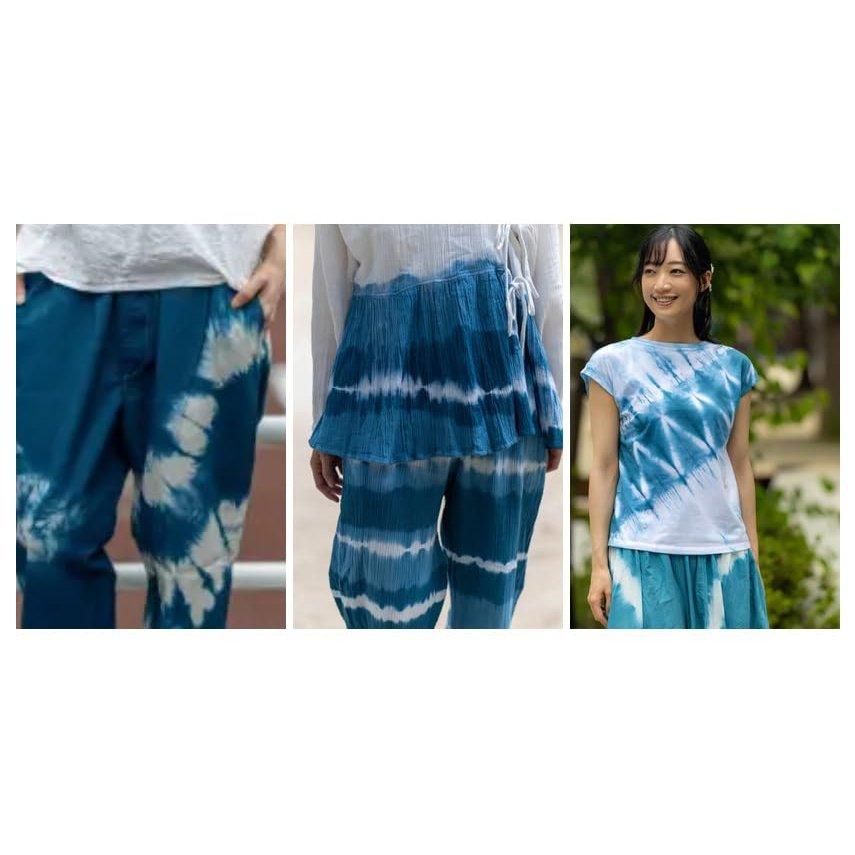 Katsuraya Fine Goods Cold Dye Hot ECO No.76 Indigo Fabric Dye 20g, Eco-Friendly Japanese Textile Dye for Cotton Silk Wool Nylon