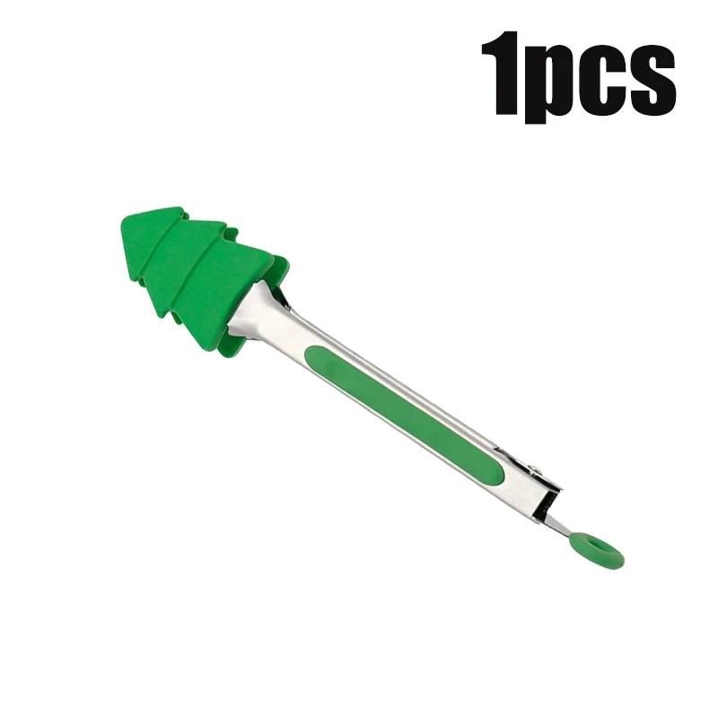 1-3PCS Stainless Steel Silicone Food Tongs BBQ Tongs Heat-Resistant Grilling Tongs for Steak Bread BBQ Accessories