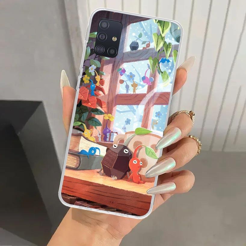 Game P-PikminS 4 Phone Case for Samsung Galaxy A52 A32 A22 A12 A02S A50S A30S A10S Note 20 Ultra 10 Plus S10 A31 A20 A71 A72 Gal