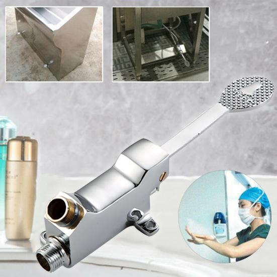 1/2 Zoll Fußpedal Steuerventil Wasserhahn Waschbecken Schalter Wasser Waschbecken Badezimmer Wasserhahn