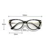 Fashion Trendy Cat Eye Sexy Sunglasses Personalized Design Transparent Eyewear  New Vintage Eyeglasses Optical Frame