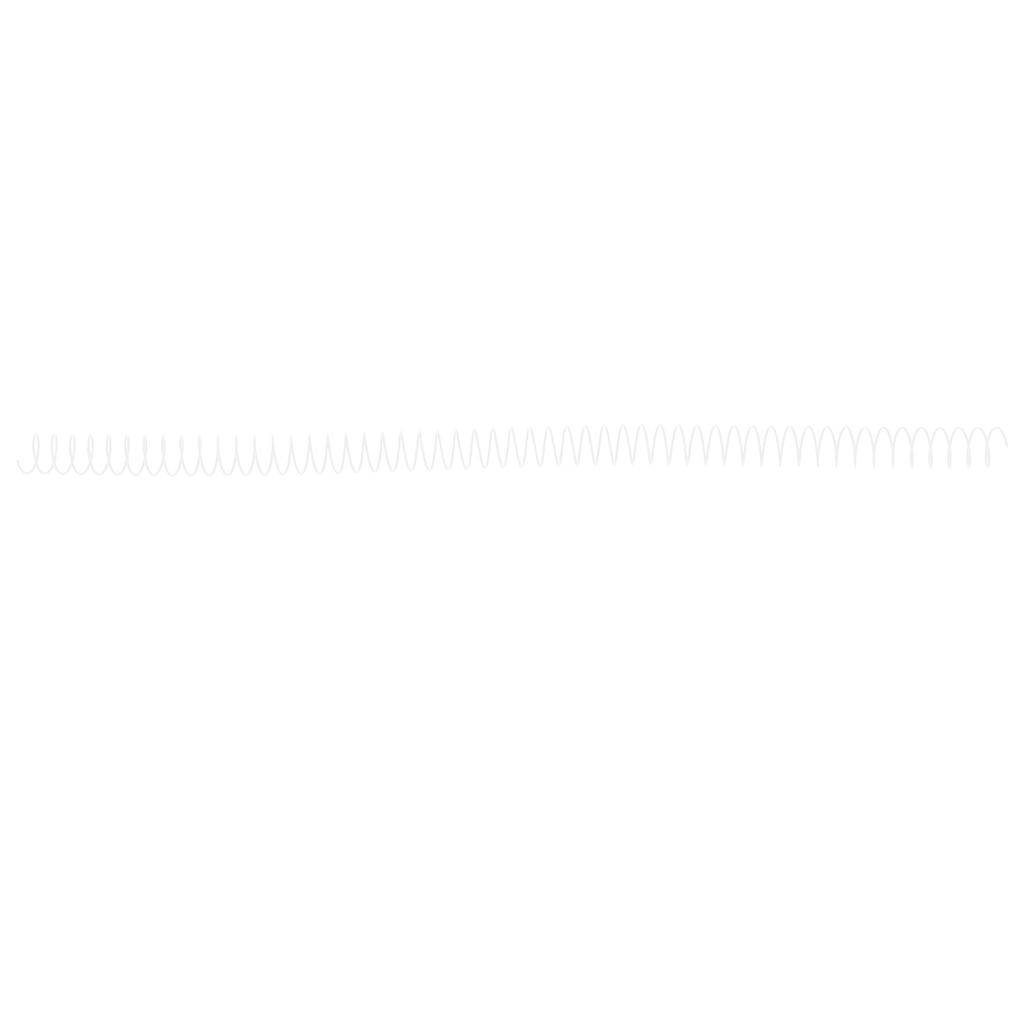 100Pcs Single Wire Binding Spines 12.7mm 1Celsius2in 48 Teeth 4:1 Pitch 360 Degree 90 Sheet Capacity Spiral Binding Coils
