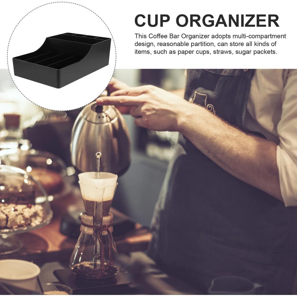 Rietjes Dispenser Melkthee Winkel Opbergdoos Suikerzakhouder Koffiesiroop Organizer Papieren Handdoek Dispenser Mok