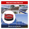 20Ft 10AWG Solar Panel Extension Cable, 10 AWG Solar Extension Cable 10 Gauge 20 Feet Solar Wire with Solar Panel Female Male Waterproof Connectors