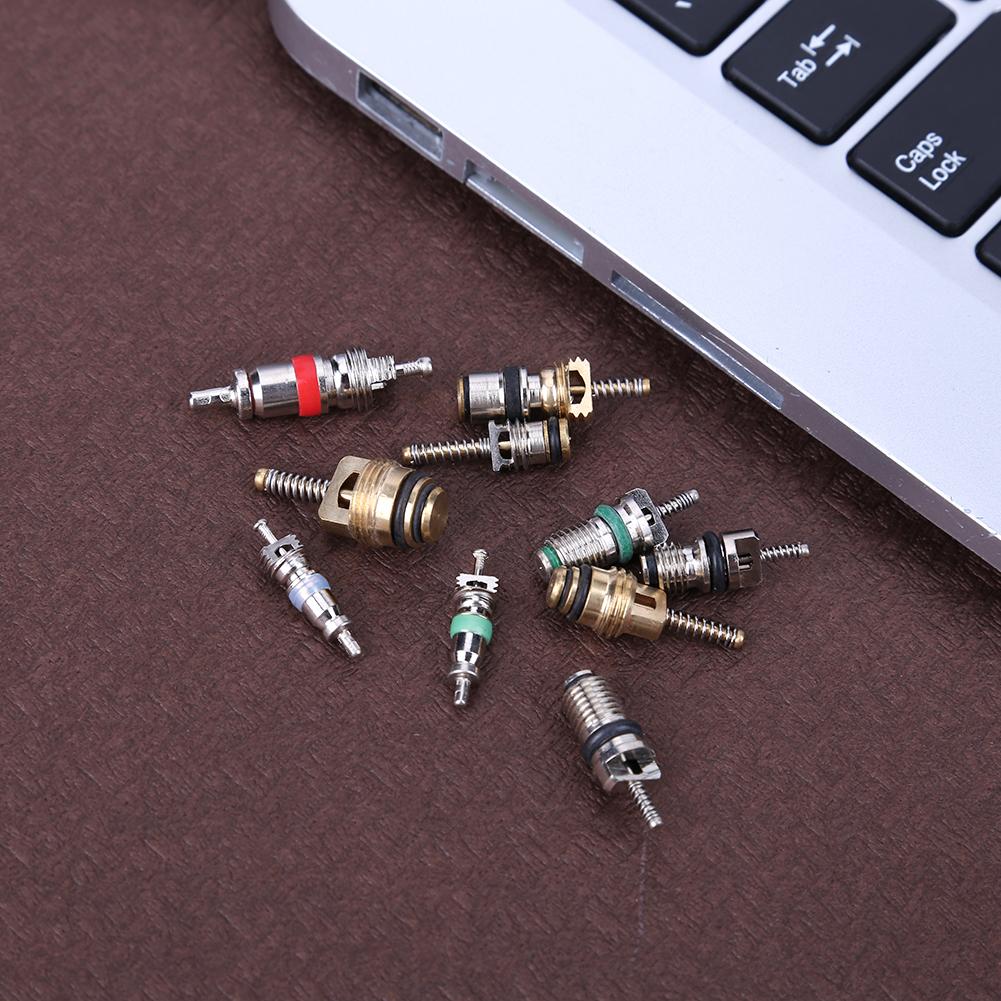 Auto Klimaanlagen Ventileinsatz A/C R12 R134a Kältemittel Reifenventilschaftkerne Ausbauwerkzeuge Zubehör