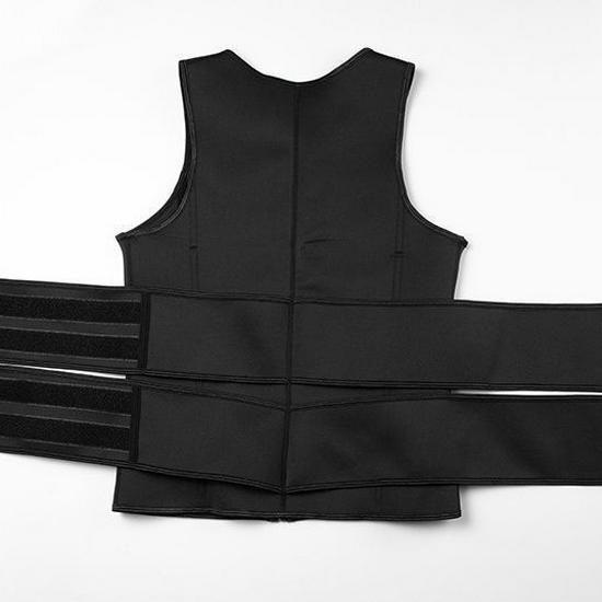 Men's Sweat-Wicking Vest: Intense Fitness Body Shaper with Double Waistband for Tummy Control and Summer Sweat Management