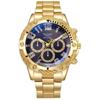 Big Dial Men Quartz Watches Gold Wristwatch Creative Men's Business Watches  Business