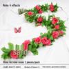 Artificial Rose Vine Floral Ceiling Decor