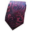CHROME CRANE Paisley Solid Tie for Men, Perfect for Suits, Business, and Casual Wear, NR008 (Pink)