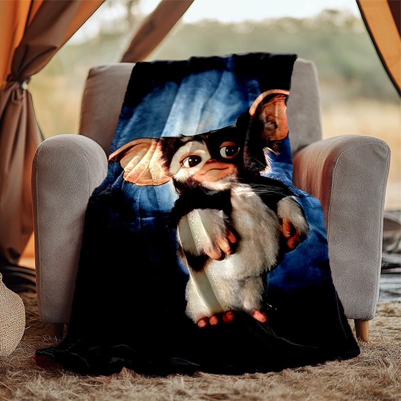 Gremlins Flannel Blanket Soft Warm All-Season Throw, Design for Camping, Car Travel, Hiking Sofa, Bed, Office Perfect Gift for Parties