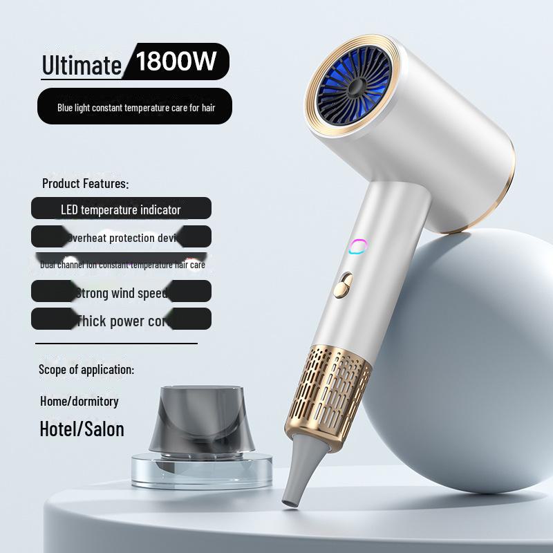 

2024 Высокоскоростной фен: Горячий и холодный, салонного качества, высокая мощность для домашнего использования белый