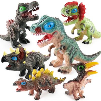 Jurassic Animals Can Make Sounds, Simulate Tyrannosaurus Rex Stegosaurus, Pinch It, Call It Soft Glue, Dinosaur Animal Ornament Model