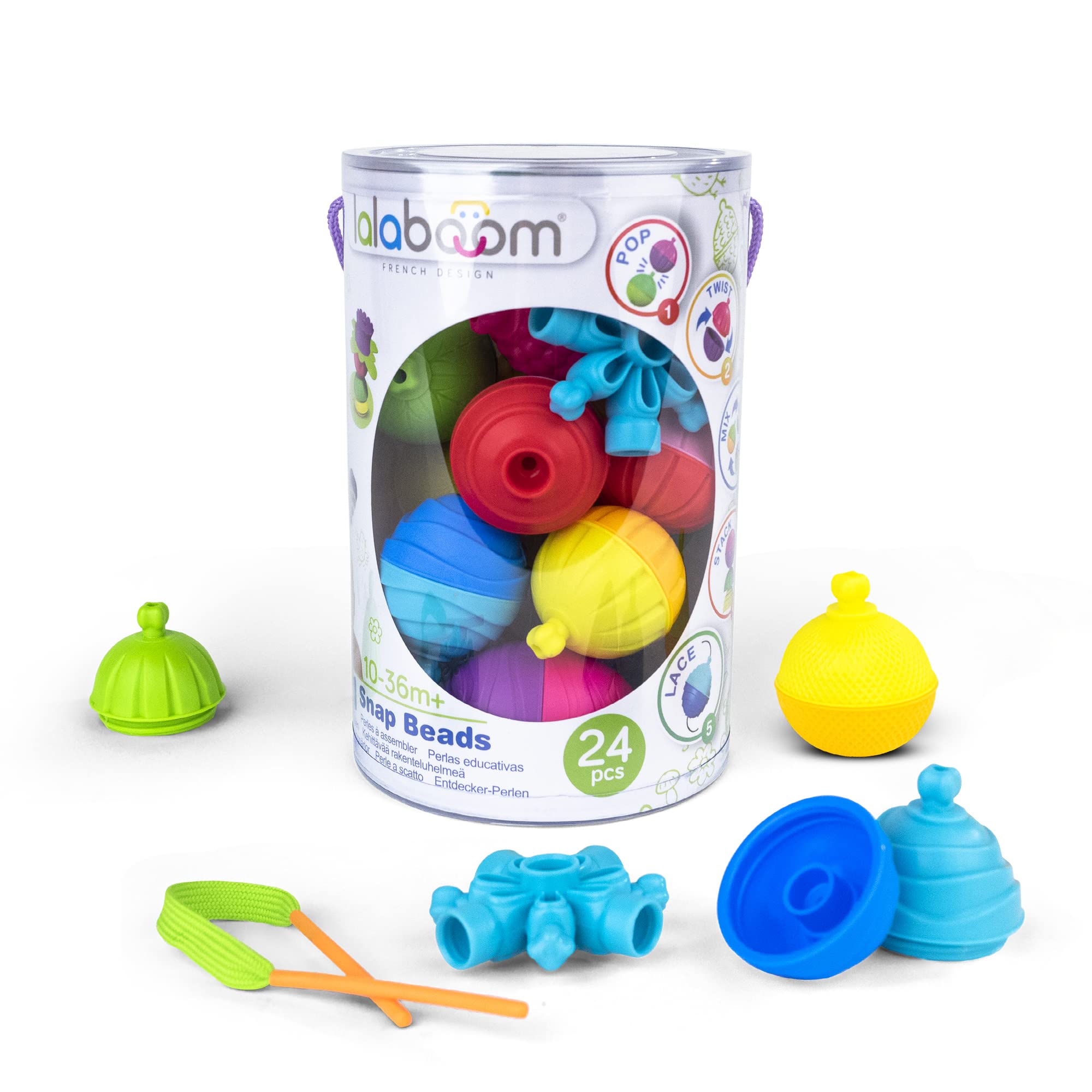 

Lalaboom Baby Toy Lalaboom Beads 24 Pieces BL200 Authentic