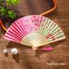 Chinese-Inspired Folding Fan: Ancient Style for Women, Children, and Students - Perfect for Hanfu, Cheongsam Dances, and Portable Summer Use.