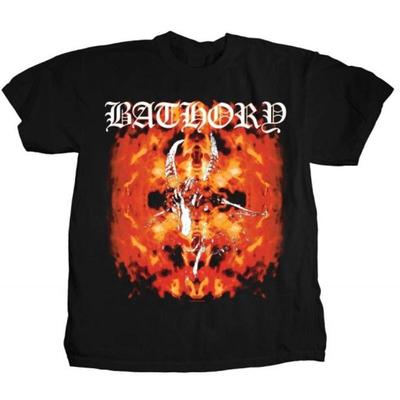 BATHORY Cd Lgo FLAME GOAT KATALOG SHIRT MED New OOP Under Blood Fire