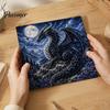 Set Creativo Drago Fantasy Kit Poke Art su Tessuto, Progetto Decorazione Stanza Tema Mitico 3D, Kit Creativo Senza Cuciture per Adulti, Decorazione Casa Fatta a Mano Stress
