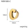 CARLIDANA Stainless Steel Gold PVD Plated DIY Lower Case 7mm Letter Alphabet Initial Charm Pendant Accessories Jewelry Fitting