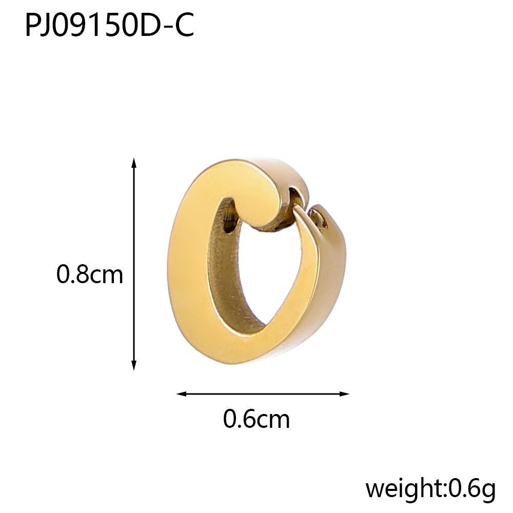CARLIDANA Stainless Steel Gold PVD Plated DIY Lower Case 7mm Letter Alphabet Initial Charm Pendant Accessories Jewelry Fitting