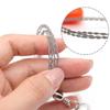 Stainless Steel Survival Rope Saw 4-strand Stainless Steel Wire Saw Survival Tools   Tree Saw
