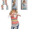 Womens Casual Cotton T Shirt Loose Fit Fashion Shirt Long Sleeve Top For Daily Wear