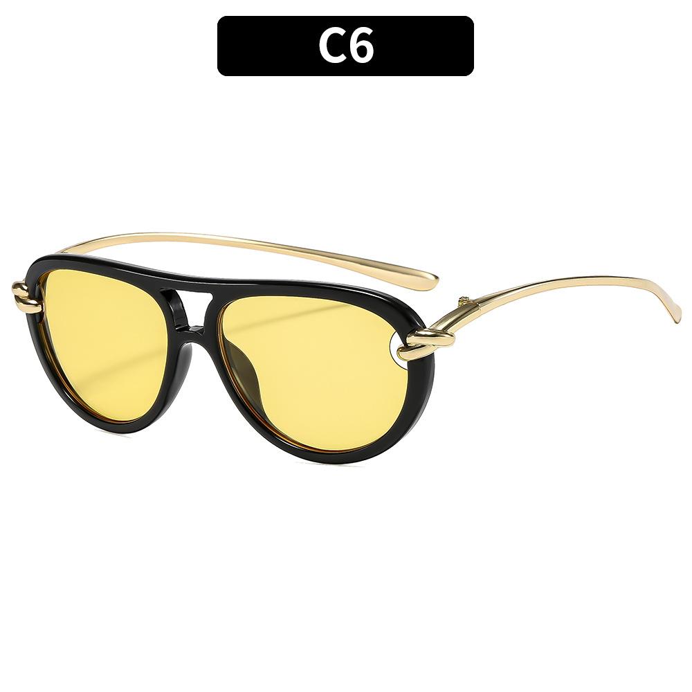 Ladies Sunglasses, Fashion Knot Double Beam Sunglasses