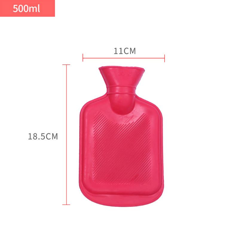 1500/1000ml Thick Hot Water Bottles Portable Rubber Winter Warm Hot Water Bag Hand Warmer Water Filled Silicone Hot Water Bag